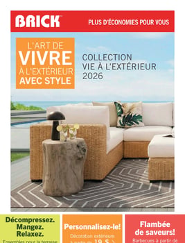 Circulaire Brick - Collection vie à l'extérieur 2026 Circulaire Brick - Collection vie à l'extérieur 2026